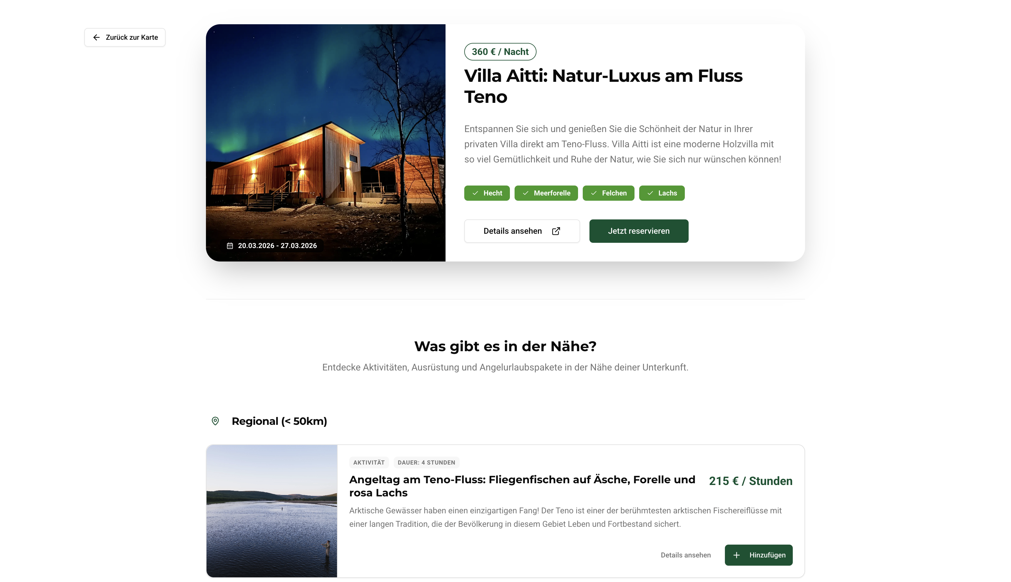 Fishermans Lodge — Interactive map of Finnish fishing destinations